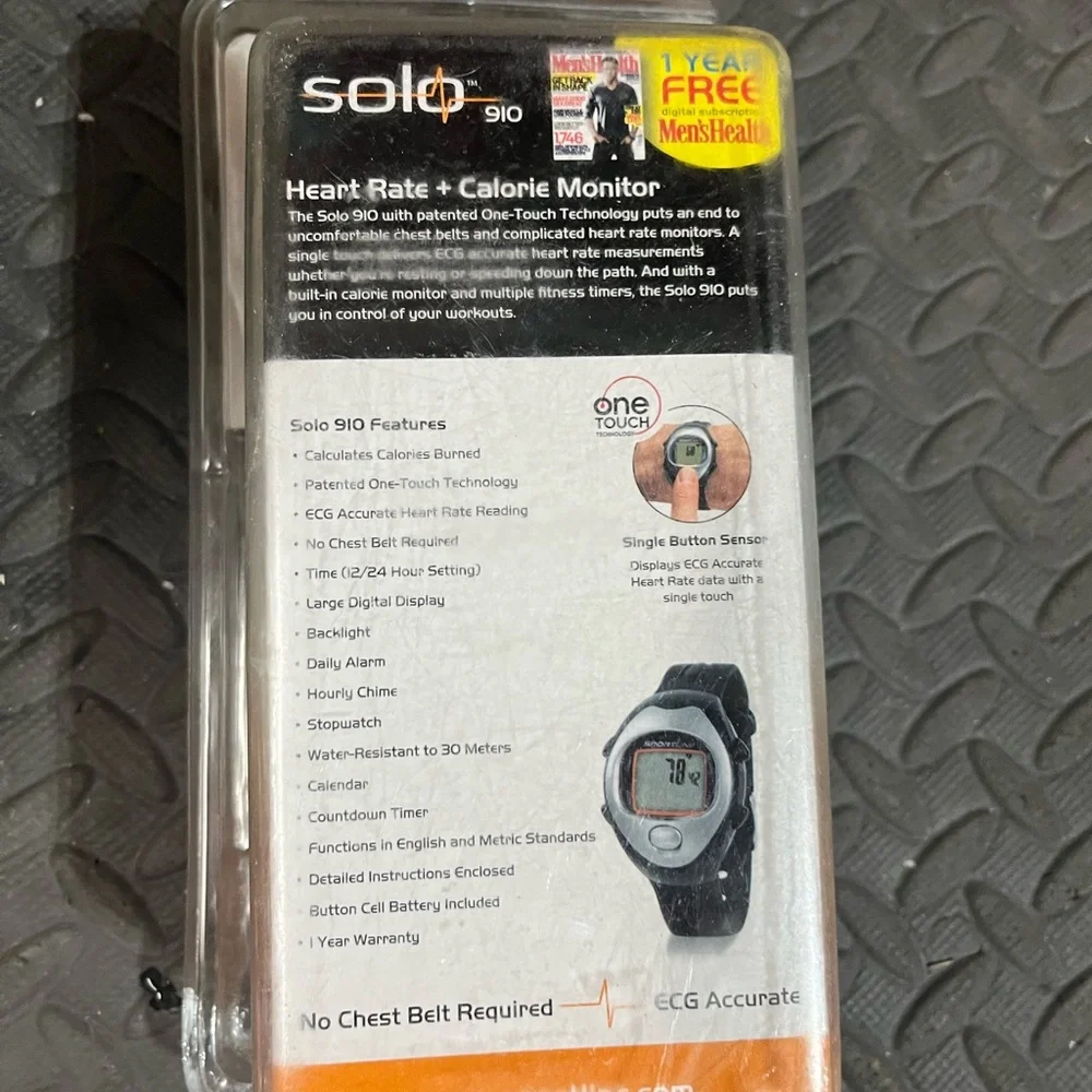 Heart Rate Monitor - Black and Silver